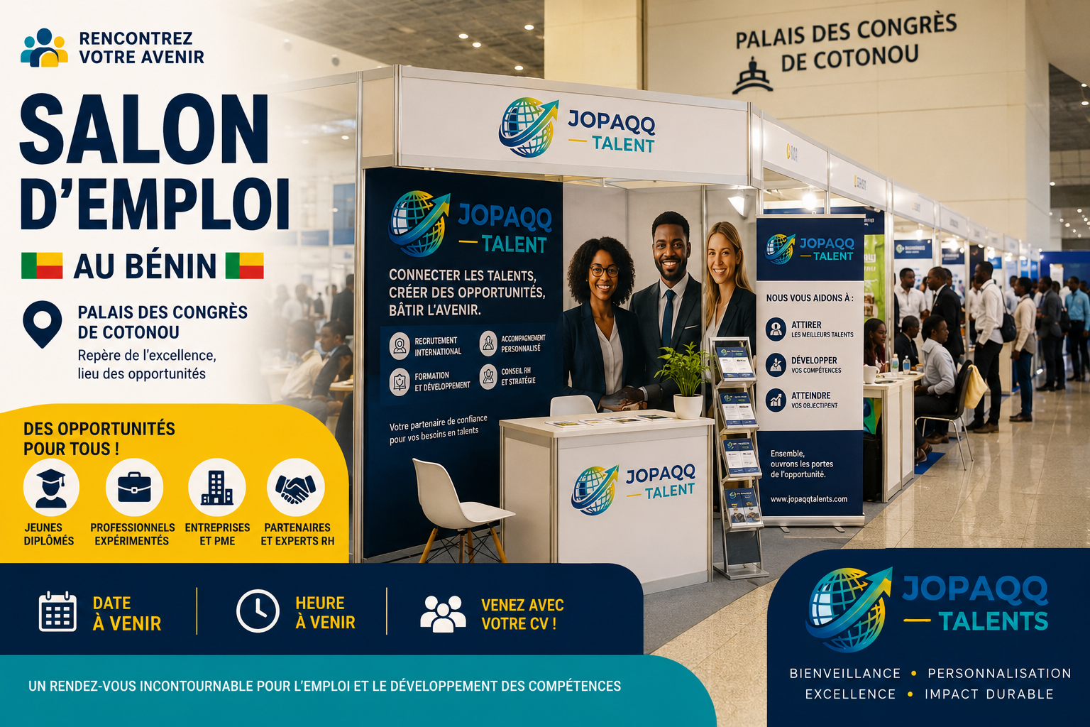 Espace exposants JOPAQQ TALENTS – stands et structures partenaires